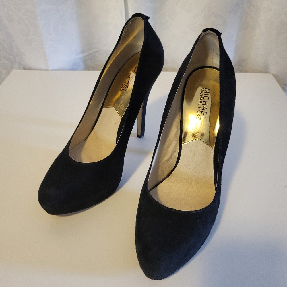 Michael Kors Black Stiletto Heels, Shoes, Pumps, Suede Size 10m - Picture 8 of 15